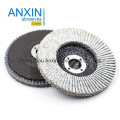 4"*5/8" Aluminum and Aluminum Alloy Polishing Ceramic Grain White Coat Abrasive Flap Disc